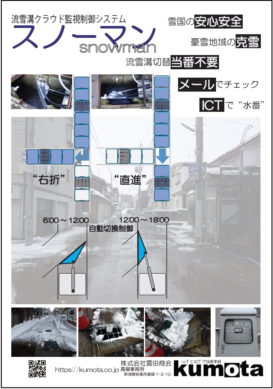 流雪溝クラウド監視制御システム「スノーマン」